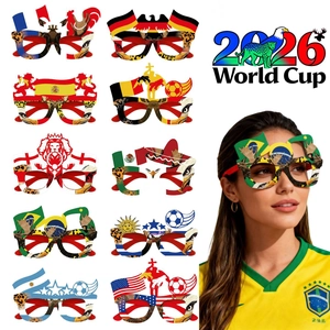 2026 World Cup Fan Cheering Glasses National Flag Soccer Match Party Favors For Football Game Celebration Accessories