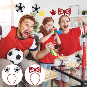 2026 World Cup soccer headbands featuring football designs for fan party celebrations