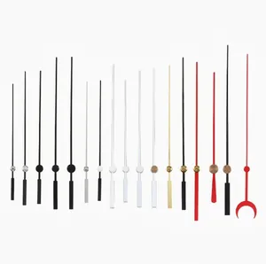 Various clock hands set in black, gold, and red finishes for quartz wall clock repair