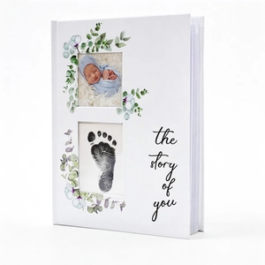 Baby Erinnerungsalbum Hardcover Wachstum Meilenstein Tagebuch Für Frühe Kindheit Neugeborene Andenken Mit Aufklebern Floral