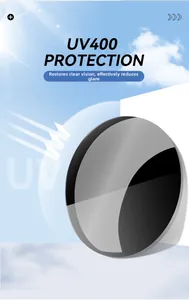 Detail of UV400 smoke grey lenses showing anti-glare and clear vision features