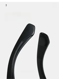 Détail des branches noires brillantes pour un port confortable de lunettes aviateur