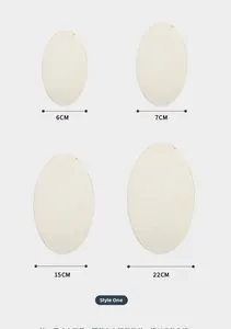 Unfinished natural oval wood slices for DIY crafts in 6cm, 7cm, 15cm, and 22cm sizes