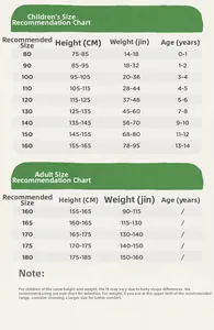 Detailed size guide for kids and adults baseball jackets showing height and weight charts