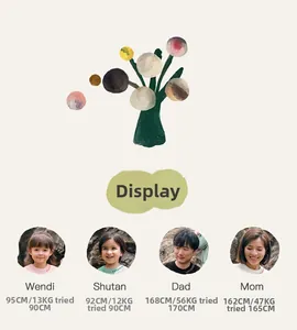 Detailed size chart and fit guide for children's and adults' casual spring sweatshirts