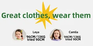 Guide des tailles pour short fille avec taille mannequin 96 cm et taille suggérée 90 cm