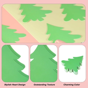 Cartes de Noël DIY en forme de sapin vert en feutre épais pour décorations festives
