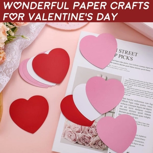 Set di 108 ritagli a cuore colorati per decorazione bacheca scolastica di San Valentino