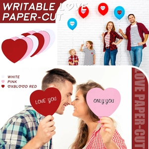 108 ritagli di carta a cuore in bianco rosa e rosso per decorazioni bacheca scolastica
