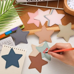 108 pack hollow star cutouts in Morandi colors for boho classroom bulletin board decor