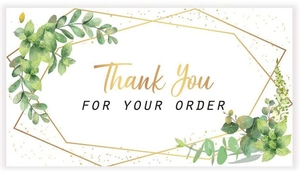 Makro-Detail der Eucalyptus Dankeskarten mit elegantem Golddruck und Blatt-Illustrationen