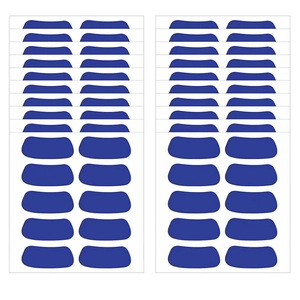 Pegatinas de PVC Autoadhesivas Eye Black para Deportes Fútbol Béisbol Fiesta Pegatinas Faciales Acabado Mate Decoraciones Fan