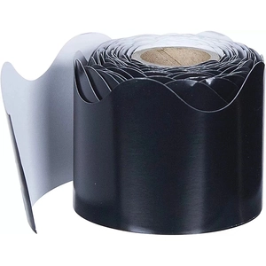 Scalloped black bulletin board border roll for classroom locker and office decoration