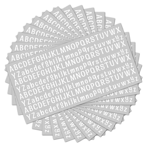 Waterproof DIY letter and number stickers for water bottles and laptops set
