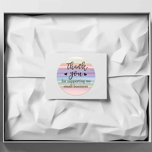 Autocollants de remerciement holographiques arc-en-ciel pour emballages de cadeaux