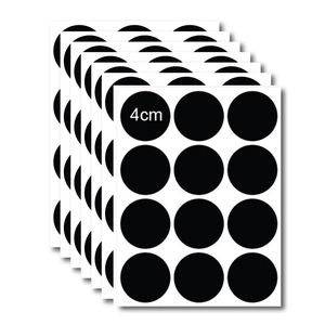 Ronde Zwarte Krijtbord Stickers Verwijderbare Wisbare PVC Etiket Stickers Voor Keukenpotten Voorraadpotten Organisatie Labels