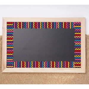Autocollants de bordure ondulés colorés pour tableaux d'école et décoration murale