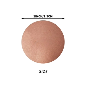 Adesivi rotondi gratta e vinci oro rosa da 2,5 cm per etichette e decorazioni fai-da-te