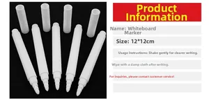 Detail van witte markers voor PVC-labels met afmeting 12x12 cm op zwarte netachtergrond