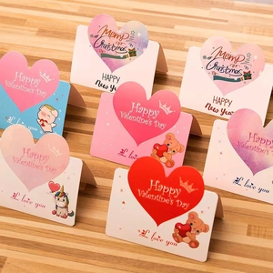 Biglietto di Auguri a Forma di Cuore Con Sfumatura Acquerello Per Festa Della Mamma Compleanno San Valentino Natale Messaggio
