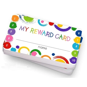 Colorful My Reward Card For Students Teachers Educational Incentive Punch Cards Progress Tracking Cards School Supplies