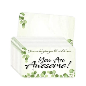 Eucalyptus design 'You Are Awesome' reward card stack for student encouragement