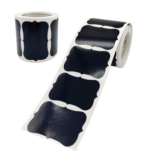 Waterproof PVC blackboard stickers with decorative lace border in a two-roll pack display