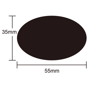Etichetta adesiva ovale per lavagna impermeabile 55x35mm per identificazione oggetti