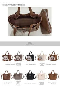 Structure interne avec pochette amovible et options de couleurs pour ce sac seau texturé