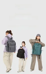 Sac à dos imperméable série voyage avec poche latérale à cordon et tissu haute densité