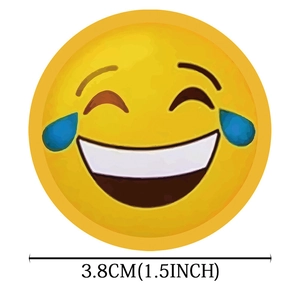 Funny 1.5 inch face with tears of joy emoji stickers for kids stationery labels
