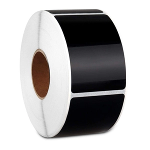 Rouleau d'étiquettes de tableau noir en PVC noir avec autocollants rectangulaires