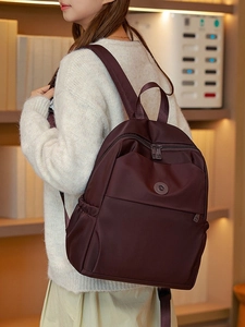 Women Fashion Oxford Cloth Backpack Lightweight Large Capacity Laptop Schoolbag Minimalist Waterproof Commuter Travel Shoulder Bag