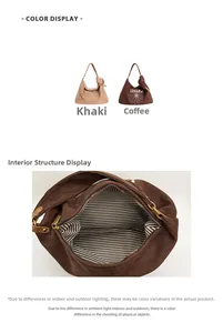 Detail of the tote bag showing the striped lining, metal zipper, and interior structure