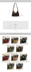Specifiche dettagliate su dimensioni e colori per borsa tote vintage in PU