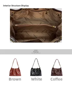 Detailansicht der gesteppten Hobo-Tasche mit großem Innenraum und Farboptionen