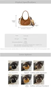 Spécifications détaillées de taille et options de couleurs pour ce sac à main en peluche