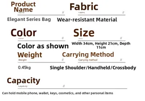 Detaillierte technische Spezifikationen und Maße für die große Hobo-Tasche aus Leder