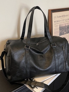 Sac de Voyage en Cuir PU Grande Capacité Femme Sac de Sport Avec Compartiment à Chaussures Séparation Sec Humide Imperméable