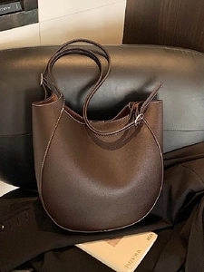 Borsa a Spalla da Donna in Pelle PU con Grana di Litchi e Cuciture a Contrasto Borsa Hobo Grande Capacità Tote Casual da Pendolare