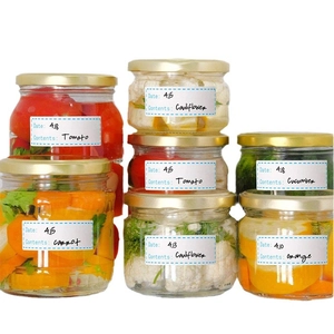 Waterproof food storage labels for jars with date and content tracking fields
