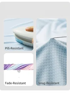 Detail of breathable ice silk fabric showing anti-pilling and anti-snagging durability