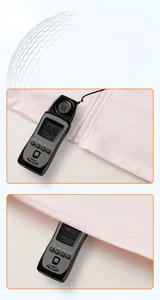UPF 50+ UV protection test showing pink fabric reducing radiation from 1628 to 0