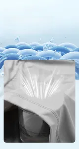 Macro shot showing high breathability of lightweight UPF50+ sun protection fabric
