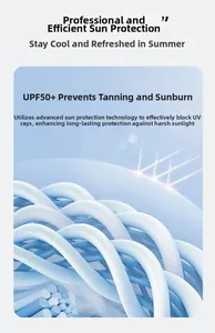 Macro view of UPF 50+ UV protection fiber technology in breathable ice silk fabric