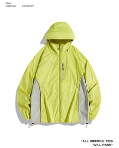 Details der atmungsaktiven Netzeinsätze und Reißverschlusstasche der UV-Schutzjacke