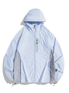 Leichte UV-Sonnenschutzjacke UPF50+ Atmungsaktiv Schnelltrocknend Mit Kapuze Windjacke Für Outdoor Wandern Radfahren Angeln Reisen Herren Damen