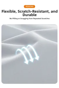 Macro detail of scratch-resistant and anti-pilling fabric texture for outdoor jackets