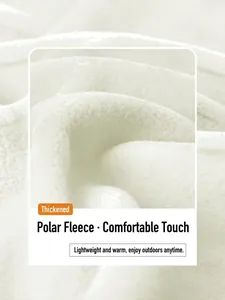 Three-in-one outdoor jacket featuring thick white polar fleece for warmth and comfort