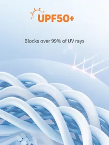 Women's ice silk sun protection jacket with UPF50+ fiber technology and UV blocking